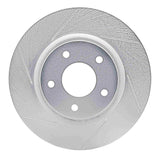 Dynamic Friction 2014-2021 Nissan Koleos (Mexico) Front Left Slotted Silver Brake Rotor by Dynamic Friction Company 611-67106L