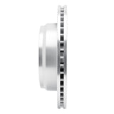 Dynamic Friction 2016-2021 Nissan Titan XD Rear Left Slotted Silver Brake Rotor by Dynamic Friction Company 611-67109L