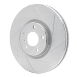 Dynamic Friction 1990-1992 Infiniti M30 Rear Left Slotted Silver Brake Rotor by Dynamic Friction Company 611-68001L