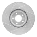Dynamic Friction 1990-1992 Infiniti M30 Rear Left Slotted Silver Brake Rotor by Dynamic Friction Company 611-68001L