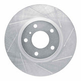Dynamic Friction 2003-2005 Nissan 350Z Front Right Slotted Silver Brake Rotor by Dynamic Friction Company 611-68007R