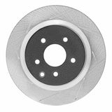 Dynamic Friction 2003-2008 Nissan 350Z Rear Left Slotted Silver Brake Rotor by Dynamic Friction Company 611-68009L