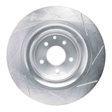 Dynamic Friction 2008-2020 Nissan 350Z Rear Left Slotted Silver Brake Rotor by Dynamic Friction Company 611-68013L