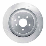 Dynamic Friction 2008-2020 Nissan 350Z Rear Left Slotted Silver Brake Rotor by Dynamic Friction Company 611-68013L