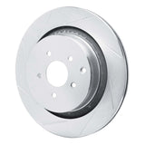 Dynamic Friction 2009-2021 Infiniti FX50 Rear Left Slotted Silver Brake Rotor by Dynamic Friction Company 611-68015L