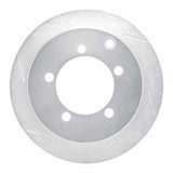 Dynamic Friction 1997-2004 Mitsubishi Diamante Rear Left Slotted Silver Brake Rotor by Dynamic Friction Company 611-72030L