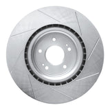 Dynamic Friction 2008-2015 Mitsubishi Lancer Front Left Slotted Silver Brake Rotor by Dynamic Friction Company 611-72043L
