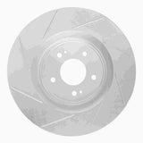 Dynamic Friction 2008-2015 Mitsubishi Lancer Front Left Slotted Silver Brake Rotor by Dynamic Friction Company 611-72043L