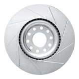 Dynamic Friction 1999-2004 Audi A6 Quattro Front Left Slotted Silver Brake Rotor by Dynamic Friction Company 611-73023L