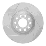 Dynamic Friction 1999-2004 Audi A6 Quattro Front Left Slotted Silver Brake Rotor by Dynamic Friction Company 611-73023L