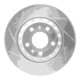 Dynamic Friction 2004-2010 Audi A8 Rear Left Slotted Silver Brake Rotor by Dynamic Friction Company 611-73040L