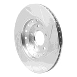 Dynamic Friction 2004-2010 Audi A8 Rear Left Slotted Silver Brake Rotor by Dynamic Friction Company 611-73040L