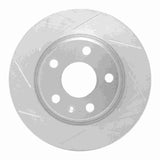 Dynamic Friction 2008-2015 Audi TT Rear Left Slotted Silver Brake Rotor by Dynamic Friction Company 611-73053L