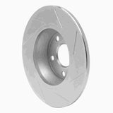 Dynamic Friction 2008-2015 Audi TT Rear Left Slotted Silver Brake Rotor by Dynamic Friction Company 611-73053L