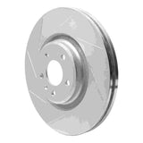 Dynamic Friction 2012-2020 Audi A6 FWD Front Left Slotted Silver Brake Rotor by Dynamic Friction Company 611-73067L