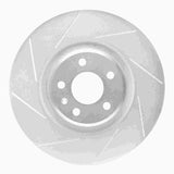 Dynamic Friction 2012-2020 Audi A6 FWD Front Left Slotted Silver Brake Rotor by Dynamic Friction Company 611-73067L