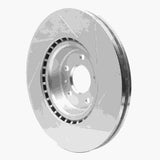 Dynamic Friction 2012-2020 Audi A6 FWD Front Left Slotted Silver Brake Rotor by Dynamic Friction Company 611-73067L