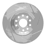 Dynamic Friction 2016-2022 Volkswagen Jetta Sedan Rear Left Slotted Silver Brake Rotor by Dynamic Friction Company 611-73082L