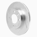 Dynamic Friction 1973-9 Audi 4000 Front Left Slotted Silver Brake Rotor