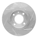 Dynamic Friction 1973-9 Audi 4000 Front Left Slotted Silver Brake Rotor