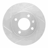 Dynamic Friction 1973-9 Audi 4000 Front Left Slotted Silver Brake Rotor