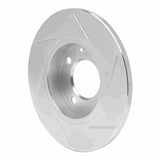 Dynamic Friction 1973-9 Audi 4000 Front Left Slotted Silver Brake Rotor