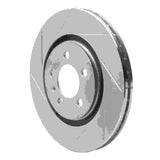 Dynamic Friction 1992-1995 Volkswagen Corrado/Golf/Jetta Sedan/Passat Front Left Slotted Silver Brake Rotor by Dynamic Friction Company 611-74009L