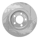 Dynamic Friction 1992-1995 Volkswagen Corrado/Golf/Jetta Sedan/Passat Front Left Slotted Silver Brake Rotor by Dynamic Friction Company 611-74009L