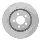 Dynamic Friction 1992-1995 Volkswagen Corrado/Golf/Jetta Sedan/Passat Front Left Slotted Silver Brake Rotor by Dynamic Friction Company 611-74009L