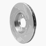 Dynamic Friction 1992-1995 Volkswagen Corrado/Golf/Jetta Sedan/Passat Front Left Slotted Silver Brake Rotor by Dynamic Friction Company 611-74009L