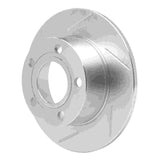 Dynamic Friction 1992-2005 Audi 100 Rear Left Slotted Silver Brake Rotor by Dynamic Friction Company 611-74011L