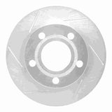 Dynamic Friction 1992-2005 Audi 100 Rear Left Slotted Silver Brake Rotor by Dynamic Friction Company 611-74011L
