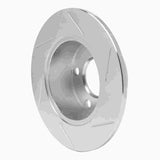 Dynamic Friction 1992-2005 Audi 100 Rear Left Slotted Silver Brake Rotor by Dynamic Friction Company 611-74011L