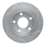 Dynamic Friction 1996-2005 Audi A4 Quattro Rear Left Slotted Silver Brake Rotor by Dynamic Friction Company 611-74014L