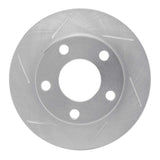 Dynamic Friction 1996-2005 Audi A4 Quattro Rear Left Slotted Silver Brake Rotor by Dynamic Friction Company 611-74014L