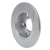 Dynamic Friction 1996-2005 Audi A4 Quattro Rear Left Slotted Silver Brake Rotor by Dynamic Friction Company 611-74014L