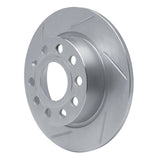Dynamic Friction 2010-2019 Audi A3 Rear Left Slotted Silver Brake Rotor by Dynamic Friction Company 611-74033L