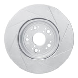 Dynamic Friction 1995-2000 Lexus LS400 Front Left Slotted Silver Brake Rotor by Dynamic Friction Company 611-75008L