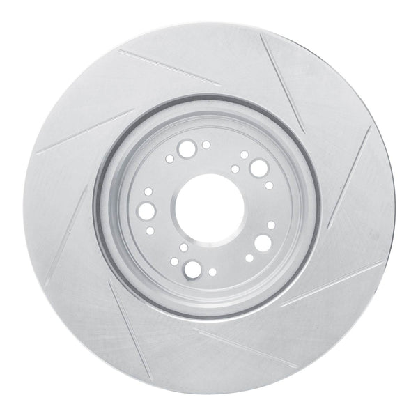 Dynamic Friction 1995-2000 Lexus LS400 Front Left Slotted Silver Brake ...