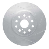 Dynamic Friction 2007-2022 Lexus LS460 Front Right Slotted Silver Brake Rotor by Dynamic Friction Company 611-75017R