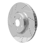 Dynamic Friction 2013-2020 Lexus GS200T Left Front Slotted Silver Brake Rotor by Dynamic Friction Company 611-75034D