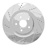 Dynamic Friction 2013-2020 Lexus GS200T Left Front Slotted Silver Brake Rotor by Dynamic Friction Company 611-75034D