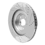 Dynamic Friction 2013-2020 Lexus GS200T Left Front Slotted Silver Brake Rotor by Dynamic Friction Company 611-75034D