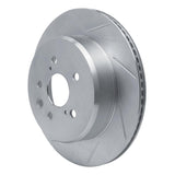 Dynamic Friction 2013-2020 Lexus GS200T Rear Left Slotted Silver Brake Rotor by Dynamic Friction Company 611-75036L