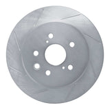 Dynamic Friction 2013-2020 Lexus GS200T Rear Left Slotted Silver Brake Rotor by Dynamic Friction Company 611-75036L