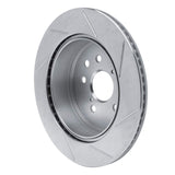 Dynamic Friction 2013-2020 Lexus GS200T Rear Left Slotted Silver Brake Rotor by Dynamic Friction Company 611-75036L