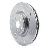 Dynamic Friction 2015-2021 Lexus GS F Right Front Slotted Silver Brake Rotor by Dynamic Friction Company 611-75037D