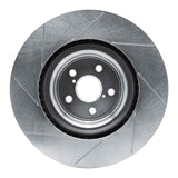 Dynamic Friction 2015-2021 Lexus GS F Right Front Slotted Silver Brake Rotor by Dynamic Friction Company 611-75037D