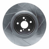 Dynamic Friction 2015-2021 Lexus GS F Right Front Slotted Silver Brake Rotor by Dynamic Friction Company 611-75037D