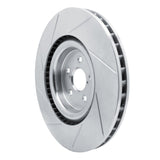 Dynamic Friction 2015-2021 Lexus GS F Right Front Slotted Silver Brake Rotor by Dynamic Friction Company 611-75037D